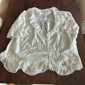Cottagecore cotton blouse Free People